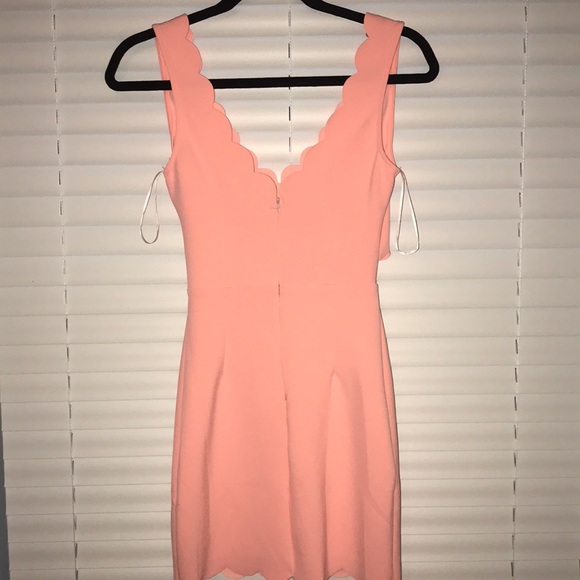 Tea n Cup Scalloped Cross Front Dress - Picture 2 of 6